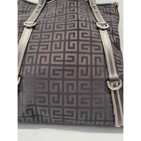 Auth GIVENCHY 2Way Handbag Shoulder Bag Brown Nylon/Leather - Picture 6 of 9